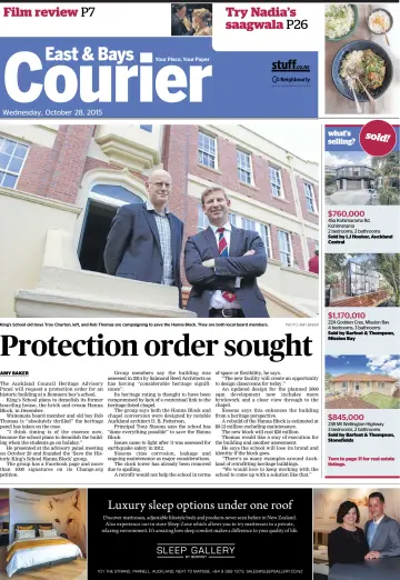 Eastern Bays Courier - 28 Oct 2015