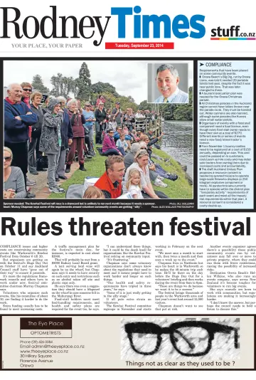 Rodney Times - 23 Sep 2014
