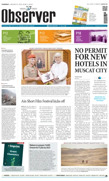 Oman Daily Observer - 25 Jan 2024