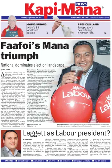 Kapi-Mana News - 23 Sep 2014