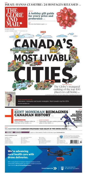 The Globe and Mail (Ontario Edition) - 25 Nov 2023