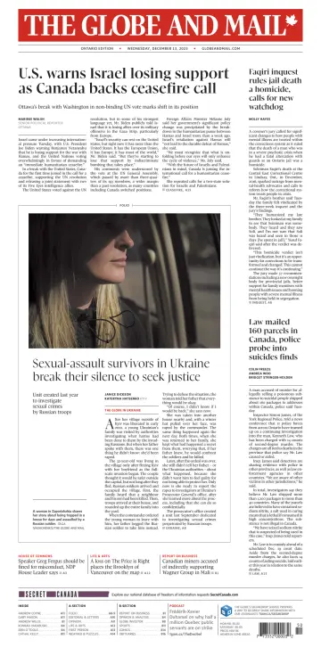 The Globe and Mail (Ontario Edition) - 13 Dec 2023