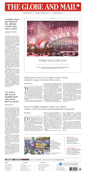 The Globe and Mail (Ontario Edition) - 1 Jan 2024