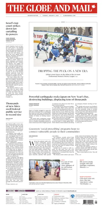 The Globe and Mail (Ontario Edition) - 2 Jan 2024