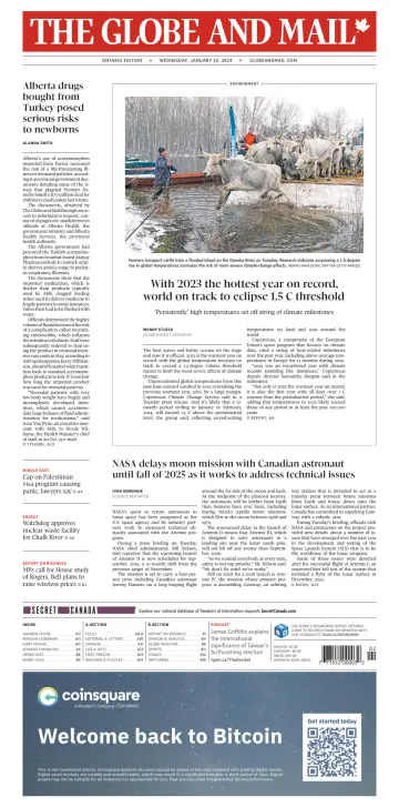 The Globe and Mail (Ontario Edition) - 10 Jan 2024