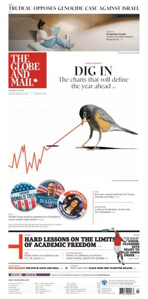 The Globe and Mail (Ontario Edition) - 2024-01-13