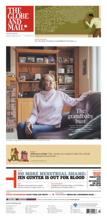 The Globe and Mail (Ontario Edition) - 20 Jan 2024