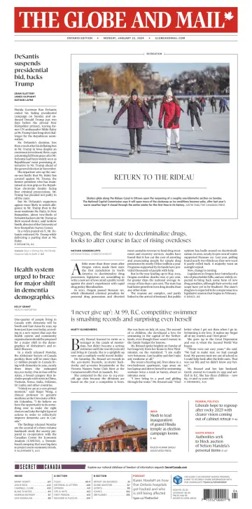 The Globe and Mail (Ontario Edition) - 22 Jan 2024