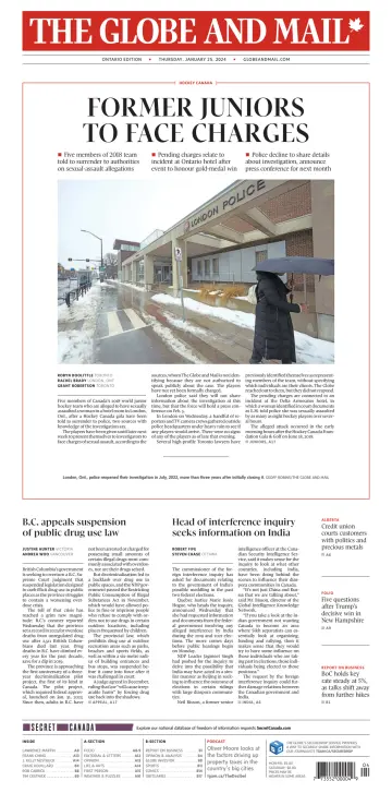 The Globe and Mail (Ontario Edition) - 25 Jan 2024