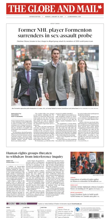The Globe and Mail (Ontario Edition) - 29 Jan 2024