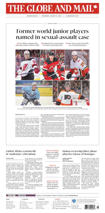 The Globe and Mail (Ontario Edition) - 31 Jan 2024