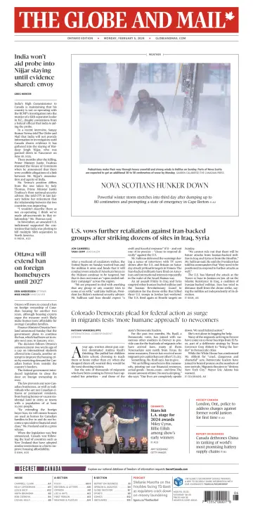 The Globe and Mail (Ontario Edition) - 5 Feb 2024
