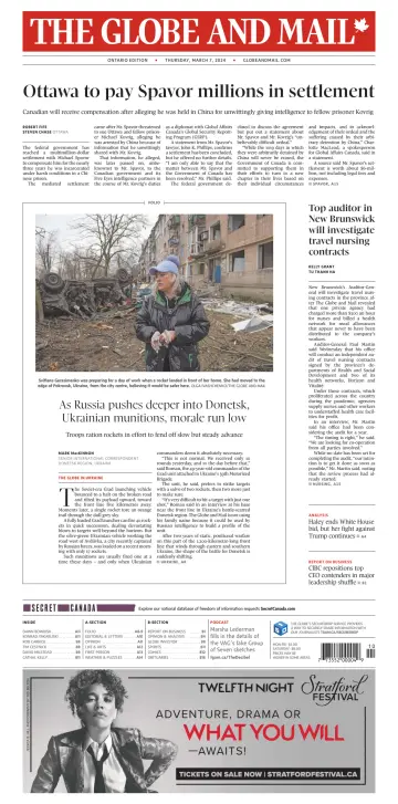 The Globe and Mail (Ontario Edition) - 7 Mar 2024