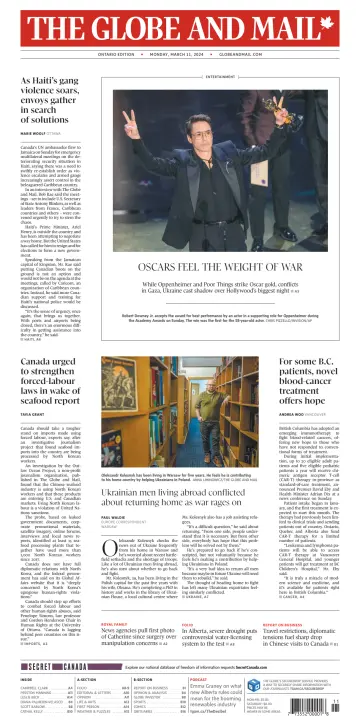 The Globe and Mail (Ontario Edition) - 11 Mar 2024