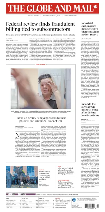 The Globe and Mail (Ontario Edition) - 21 Mar 2024