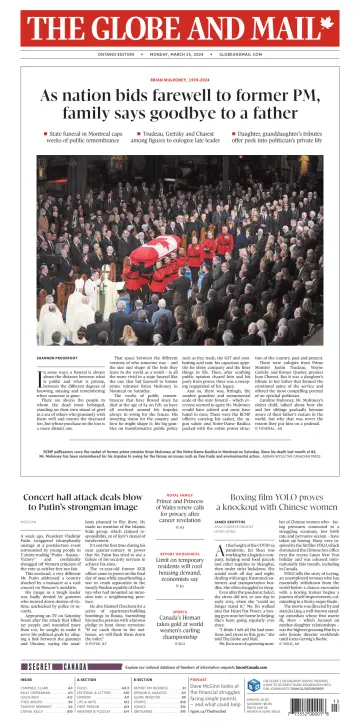 The Globe and Mail (Ontario Edition) - 25 Mar 2024