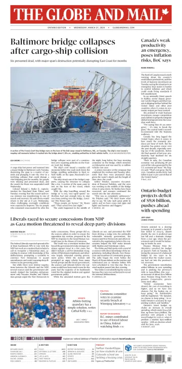 The Globe and Mail (Ontario Edition) - 27 Mar 2024