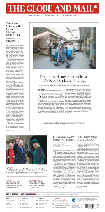 The Globe and Mail (Ontario Edition) - 1 Apr 2024