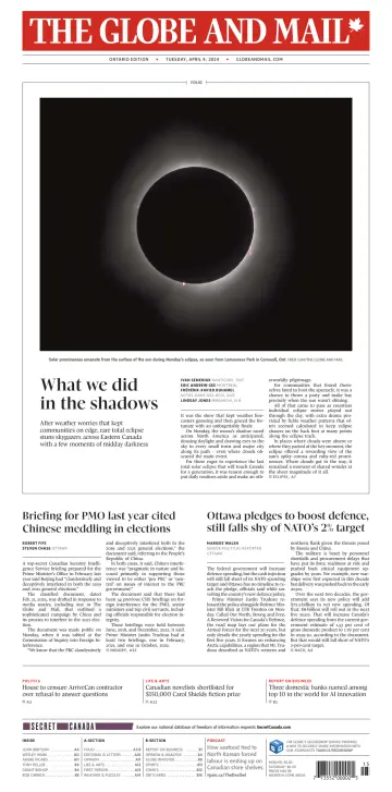 The Globe and Mail (Ontario Edition) - 09 4月 2024