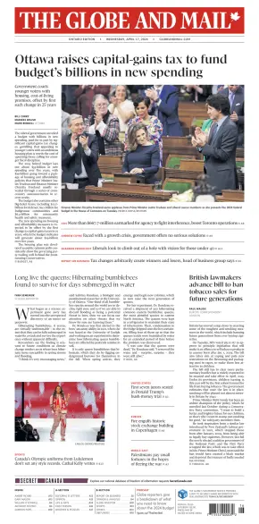 The Globe and Mail (Ontario Edition) - 2024-04-17
