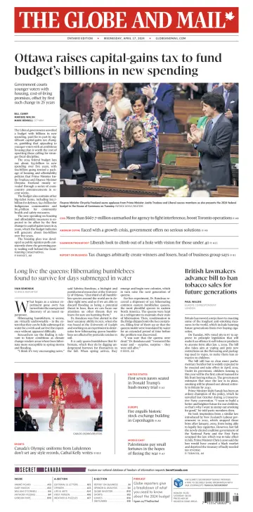 The Globe and Mail (Ontario Edition) - 17 Apr 2024