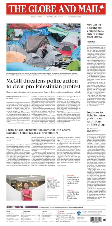 The Globe and Mail (Ontario Edition) - 30 Aib 2024