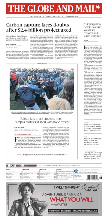 The Globe and Mail (Ontario Edition) - 02 mai 2024