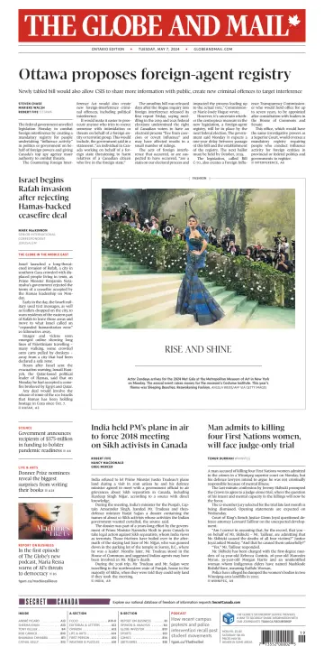 The Globe and Mail (Ontario Edition) - 07 5월 2024