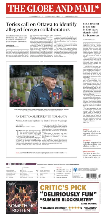 The Globe and Mail (Ontario Edition) - 06 6월 2024