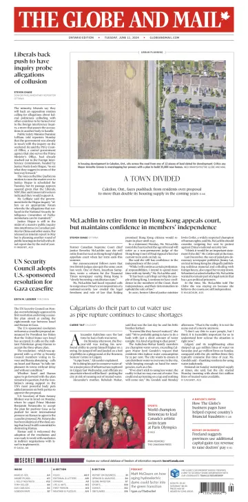 The Globe and Mail (Ontario Edition) - 11 Jun 2024