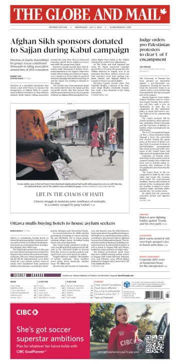 The Globe and Mail (Ontario Edition) - 3 Jul 2024
