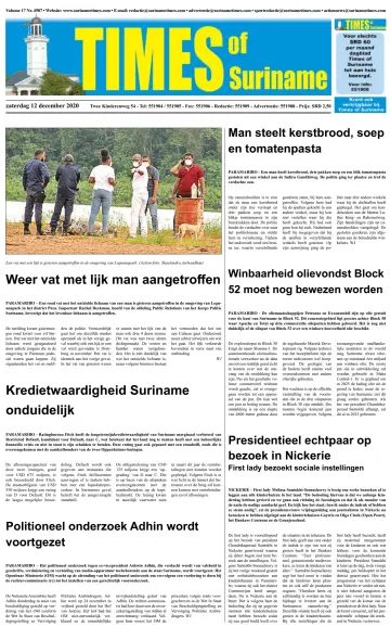 Times of Suriname - 12 Dec 2020