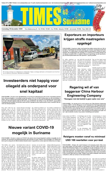 Times of Suriname - 30 Dec 2020