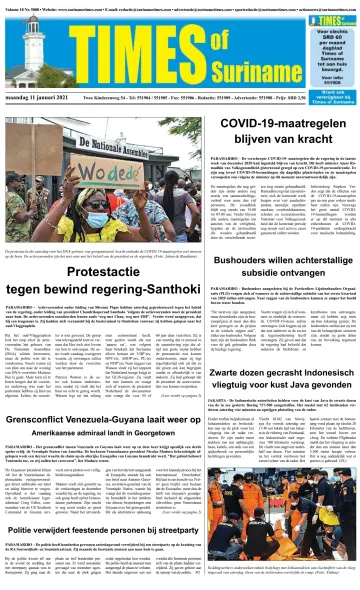 Times of Suriname - 11 Jan 2021