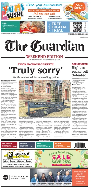 The Guardian (Charlottetown) - 20 abril 2024