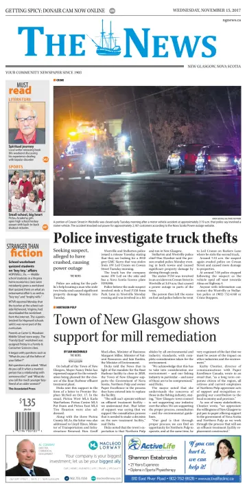 The News (New Glasgow) - 15 Nov 2017
