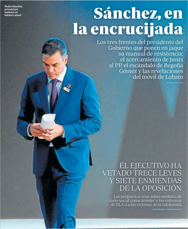 SÁNCHEZ, EN LA ENCRUCIJADA