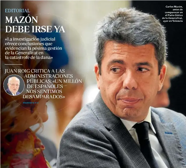 MAZÓN DEBE IRSE YA