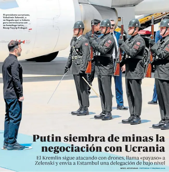 PUTIN SIEMBRA DE MINAS LA NEGOCIACIÓN CON UCRANIA
