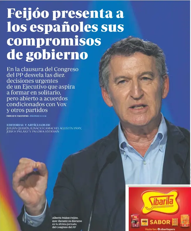 FEIJÓO PRESENTA A LOS ESPAÑOLES SUS COMPROMISOS DE GOBIERNO
