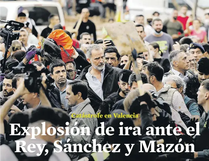 EXPLOSIÓN DE IRA ANTE EL REY, SÁNCHEZ Y MAZÓN