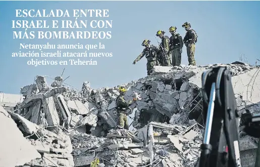 ESCALADA ENTRE ISRAEL E IRÁN CON MÁS BOMBARDEOS