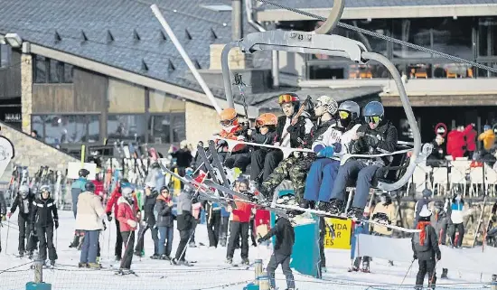 LLENO EN LAS ESTACIONES DE ESQUÍ