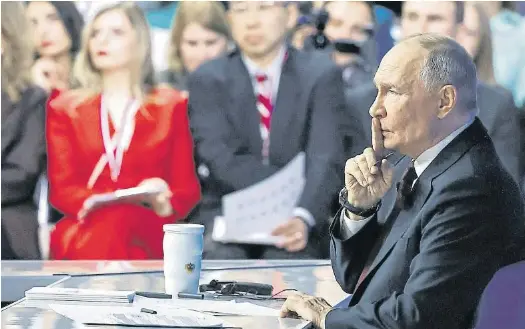 PUTIN PIDE RESPETO A OCCIDENTE PARA EVITAR OTRA GUERRA