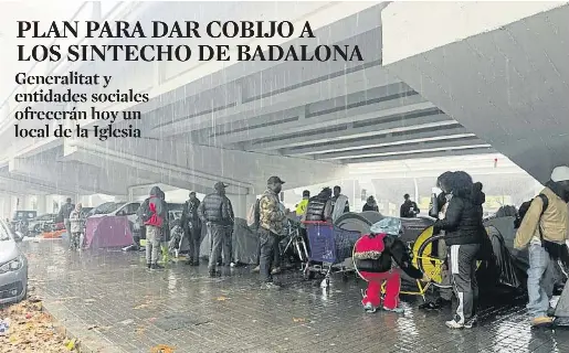 PLAN PARA DAR COBIJO A LOS SINTECHO DE BADALONA