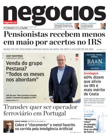 Jornal de Negócios - 29 avr. 2024