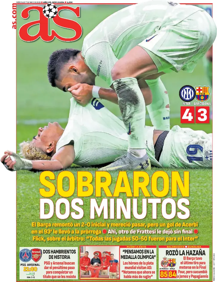 SOBRARON DOS MINUTOS