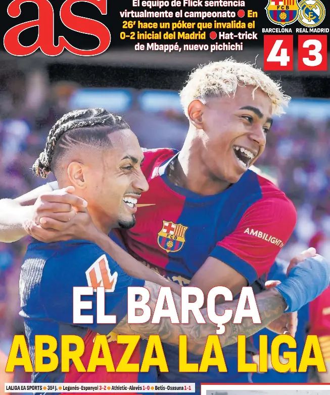 EL BARÇA ABRAZA LA LIGA