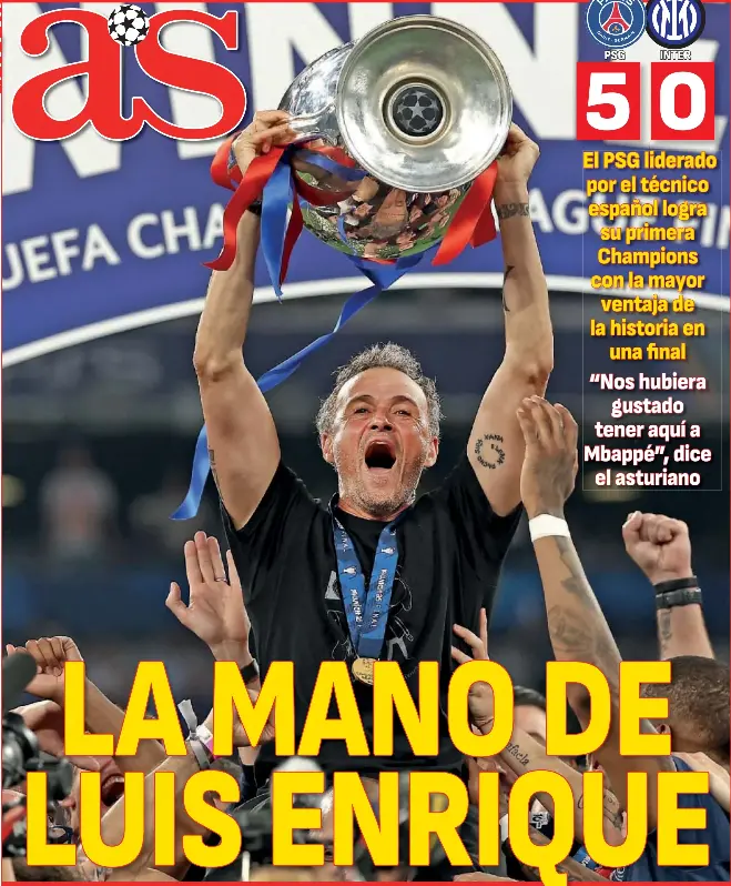 LA MANO DE LUIS ENRIQUE