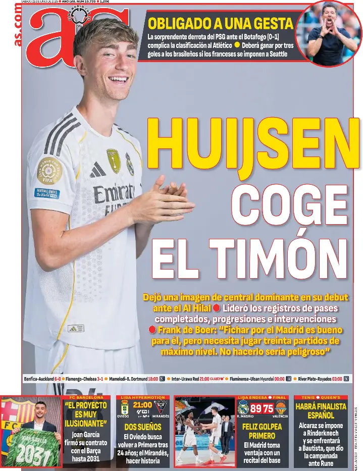 HUIJSEN COGE EL TIMÓN